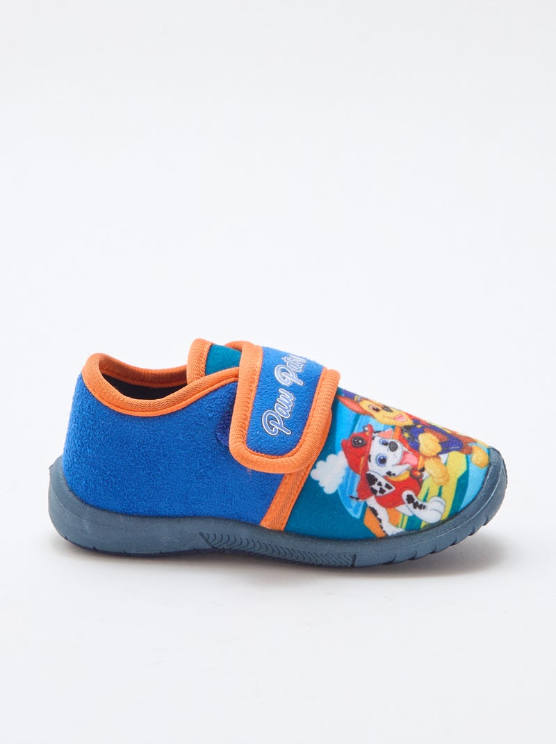 Slippers met klittenband 'Paw Patrol' Blauw - Kiabi