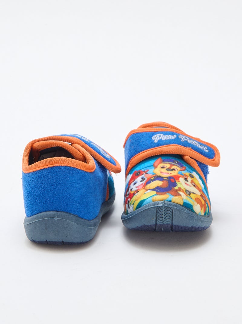 Slippers met klittenband 'Paw Patrol' Blauw - Kiabi