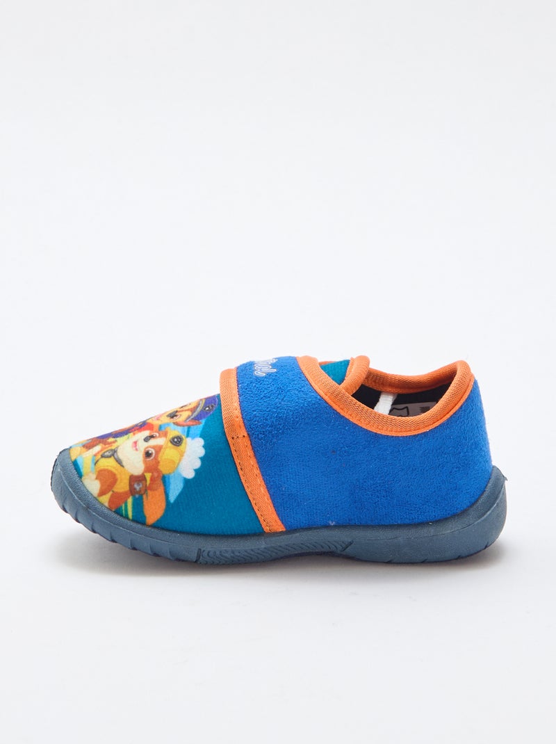 Slippers met klittenband 'Paw Patrol' Blauw - Kiabi