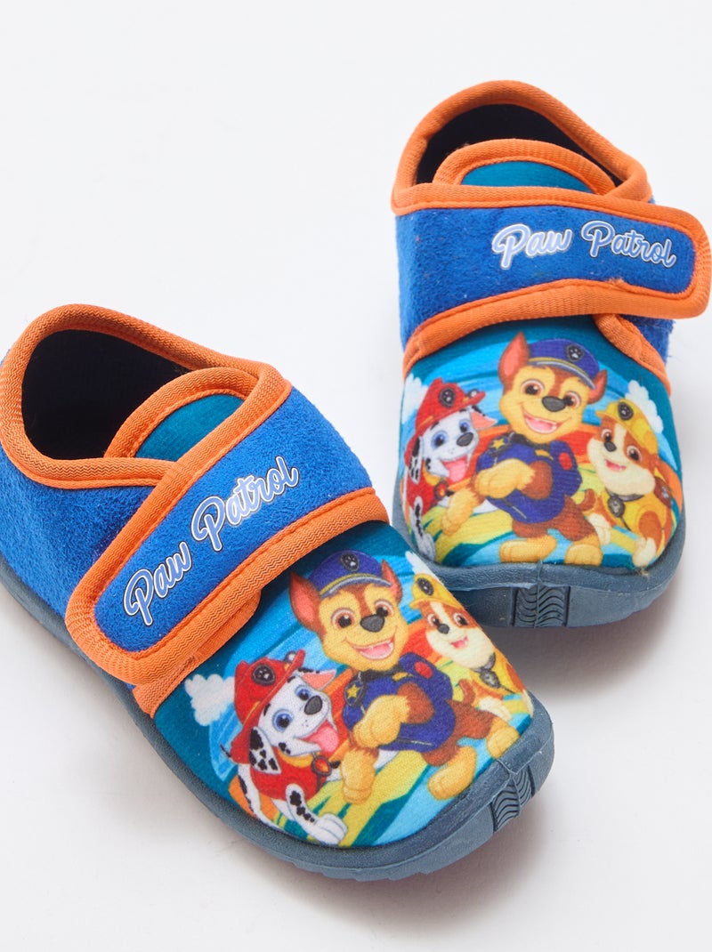 Slippers met klittenband 'Paw Patrol' Blauw - Kiabi