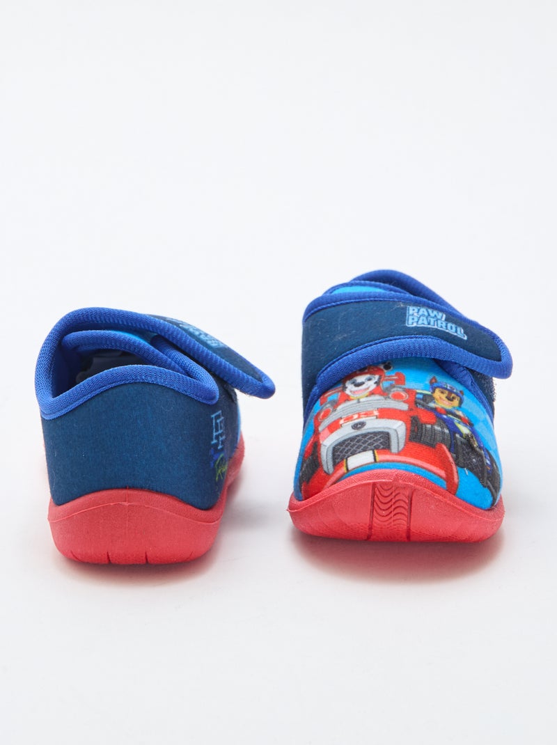Slippers met klittenband 'Paw Patrol' Blauw - Kiabi