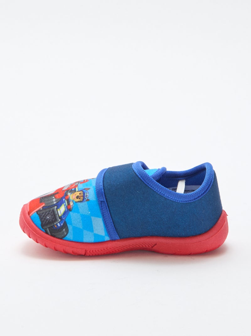 Slippers met klittenband 'Paw Patrol' Blauw - Kiabi