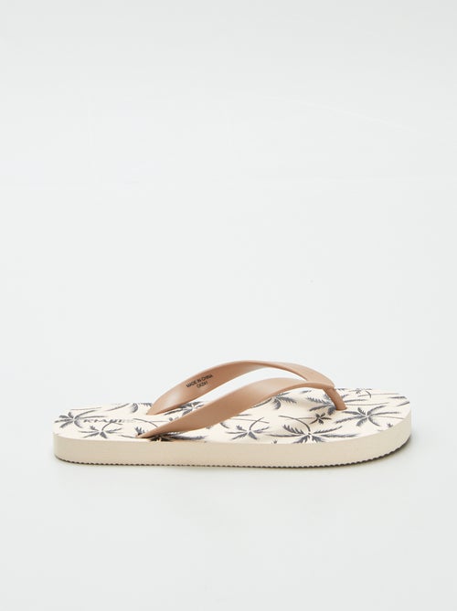 Slippers met motiefje - Kiabi