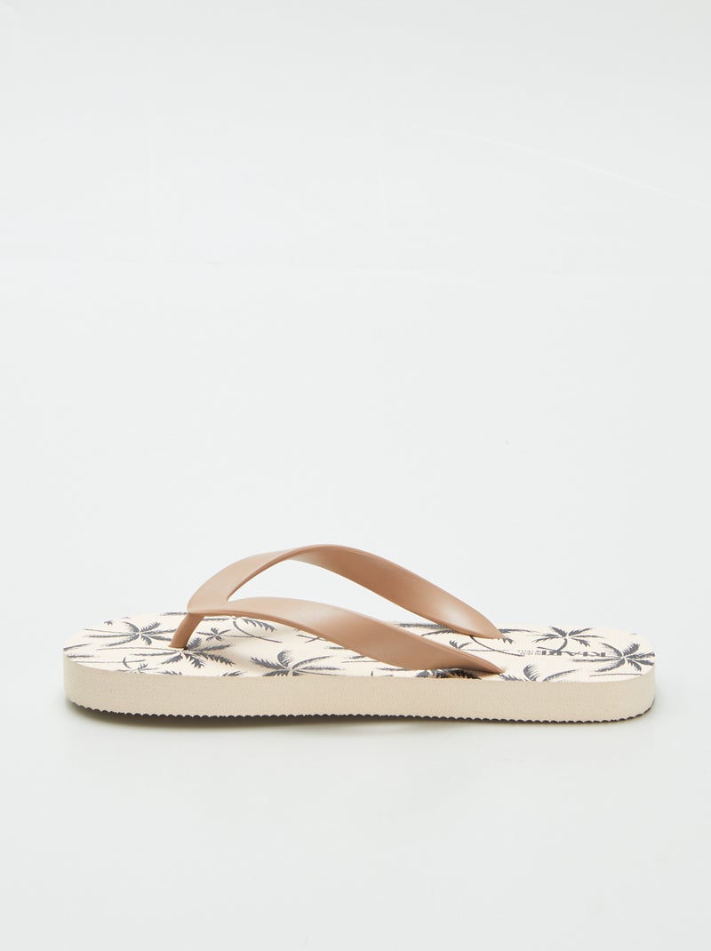 Slippers met motiefje BIEGE - Kiabi