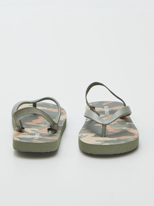 Slippers met motiefje - Kiabi