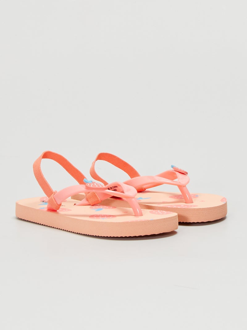 Slippers met print ROZE - Kiabi