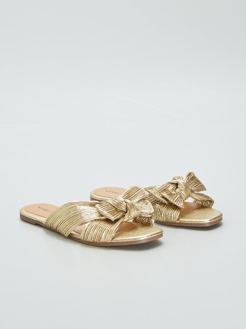 Slippers met satijnen strikje - Kiabi