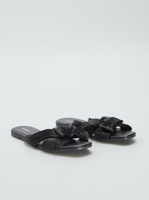 Slippers met satijnen strikje - Kiabi