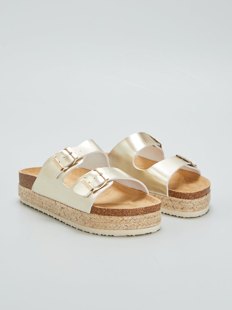 Slippers met touwzool BIEGE - Kiabi