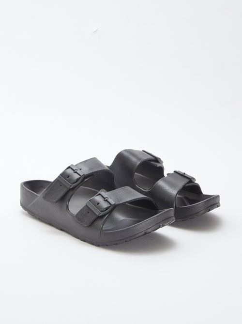 Slippers met twee bandjes van kunststof - Kiabi