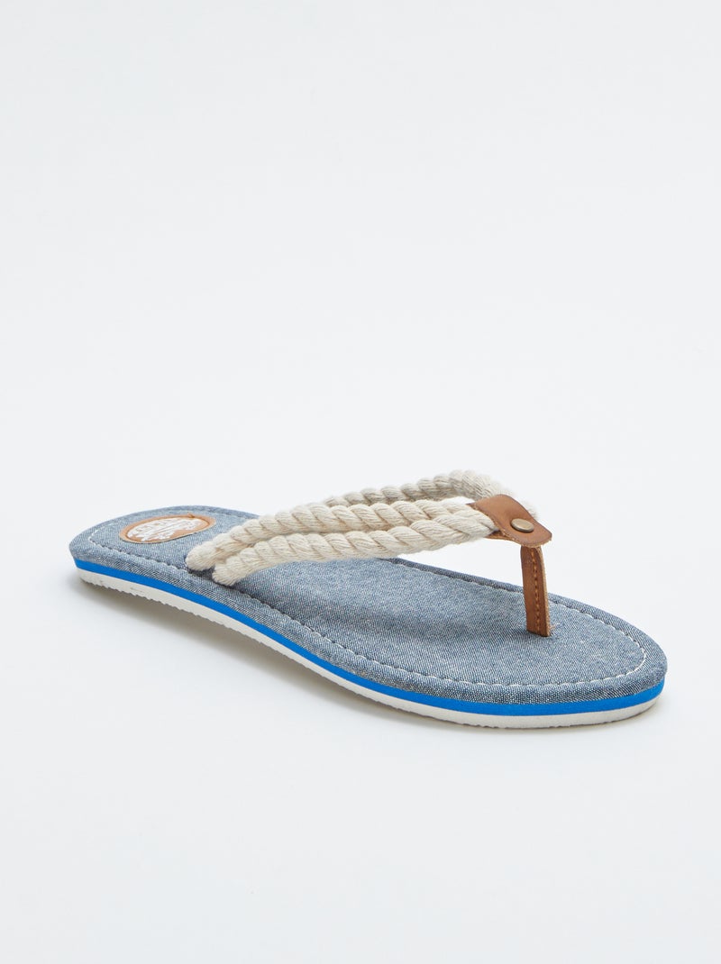 Slippers van koord BIEGE - Kiabi