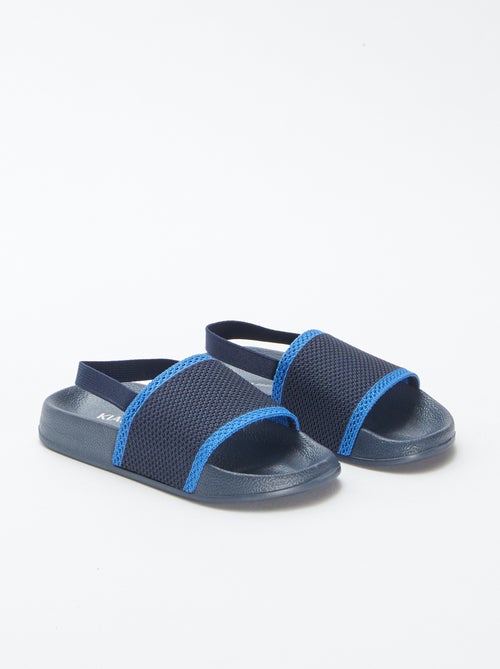 Slippers van twee materialen - Kiabi