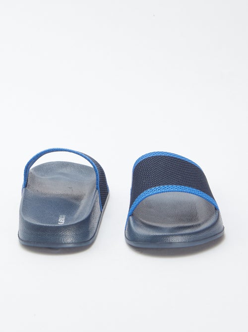 Slippers van twee materialen - Kiabi