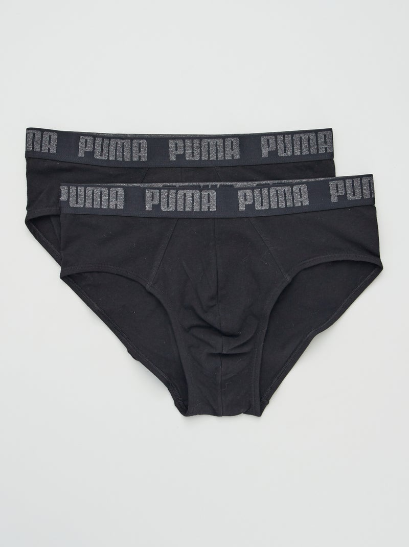 Slips 'Puma' - Setje van 2 ZWART - Kiabi