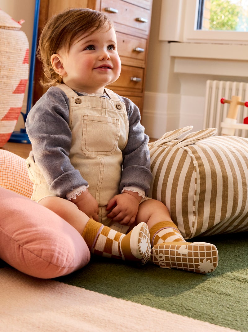 Sloffen - Motoriek 2: kruipen - Kitchoun geel - Kiabi