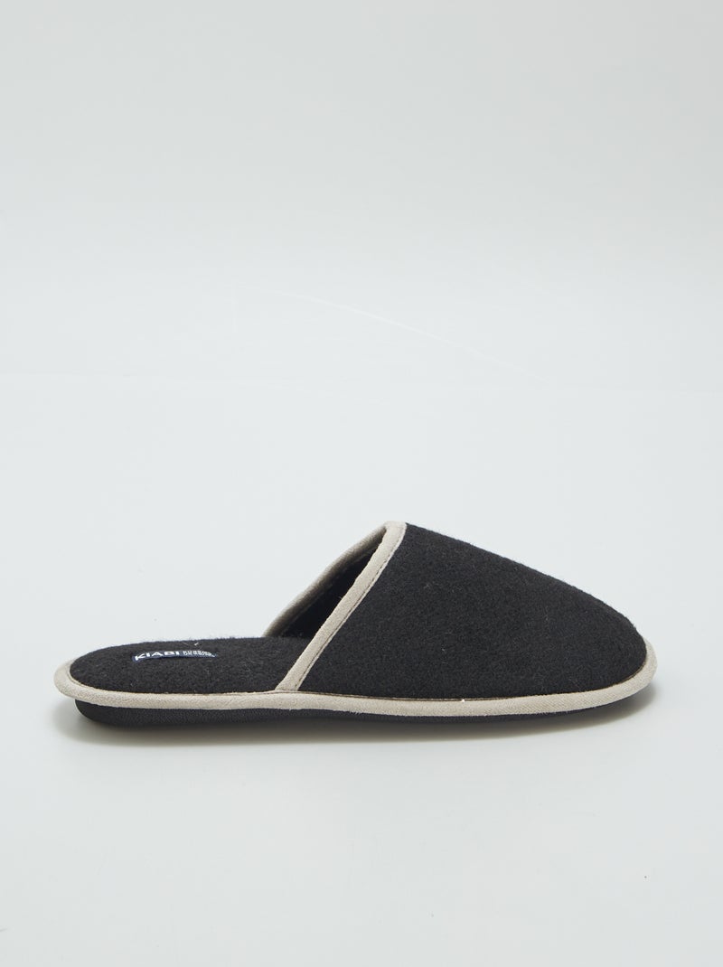 Sloffen in slippermodel zwart - Kiabi