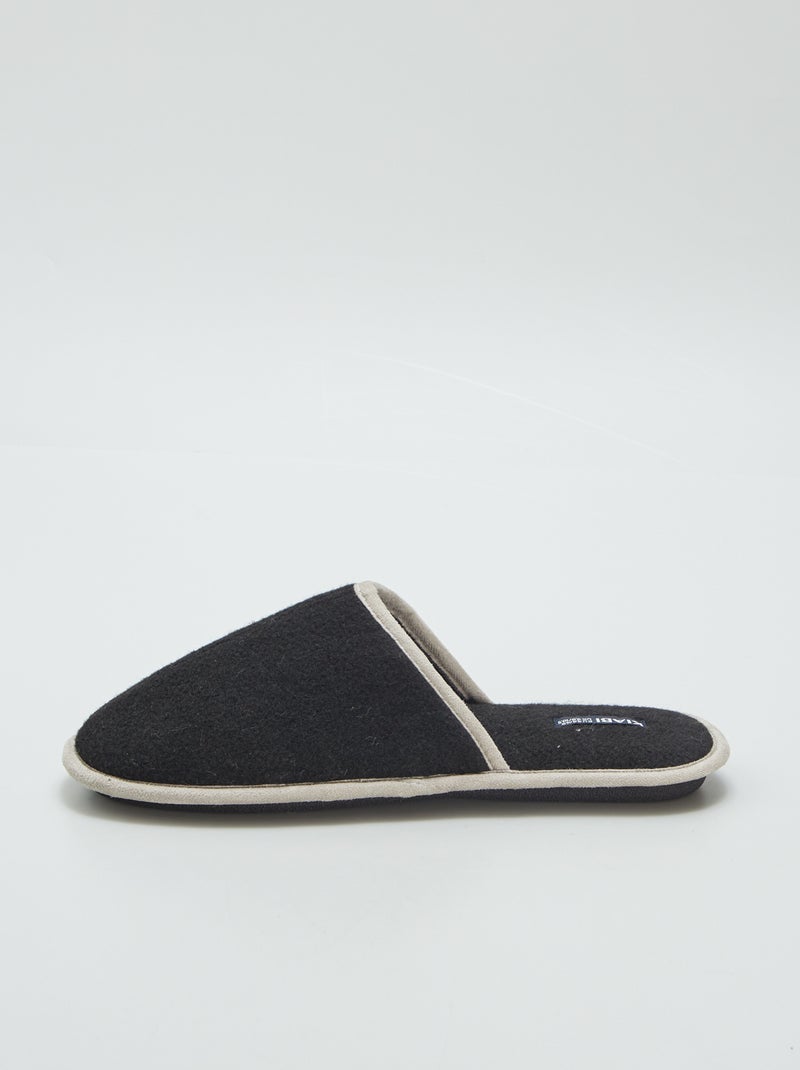 Sloffen in slippermodel zwart - Kiabi