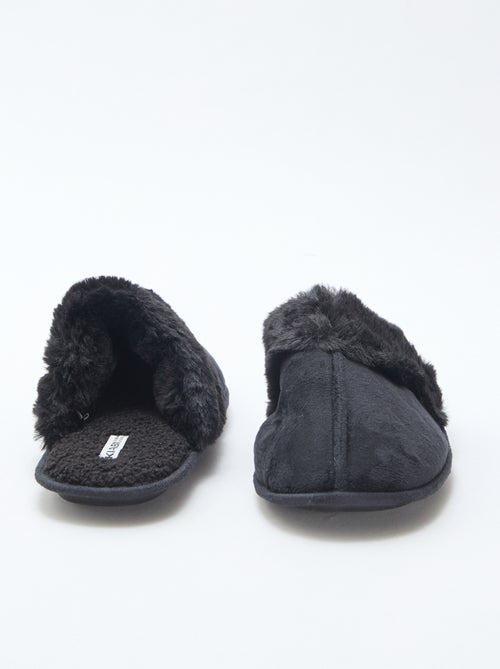 Sloffen van imitatiebont | Instappermodel - Kiabi