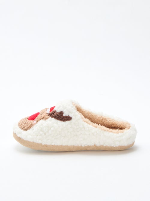 Sloffen van imitatieschapenvacht - instappermodel - Kiabi Sloffen van imitatieschapenvacht - instappermodel - Kiabi