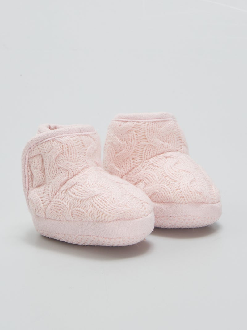 Sloffen van tricot ROSE - Kiabi