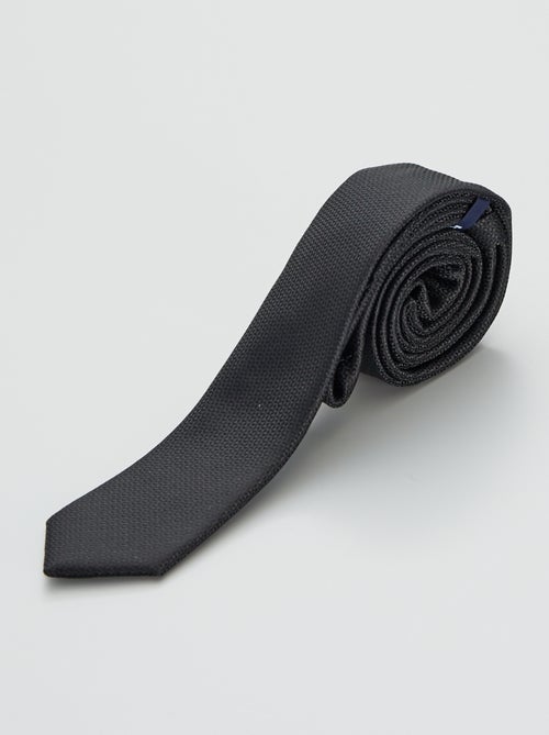 Smalle zwarte stropdas - Kiabi