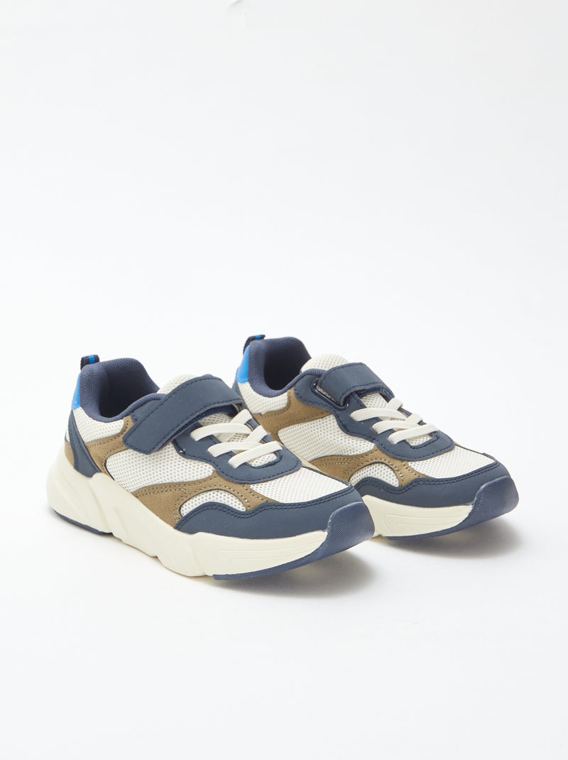 Sneakers in hardloopmodel van mesh Blauw - Kiabi