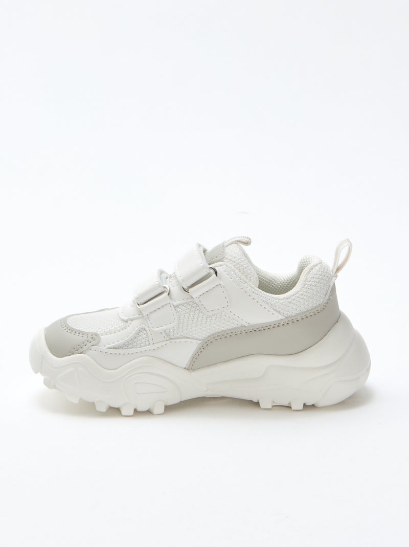 Sneakers met dikke zool Grijs - Kiabi