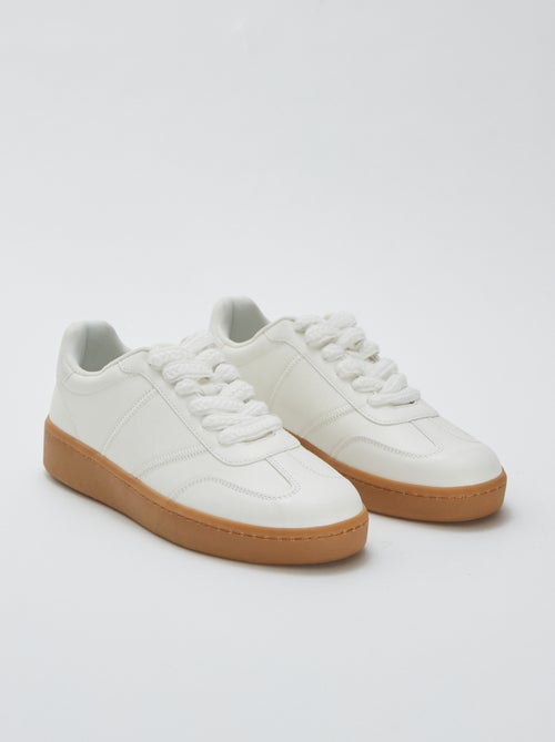 Sneakers met gevlochten veters - Kiabi