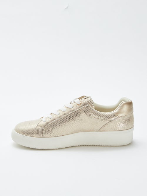 Sneakers met glanzend effect - Kiabi