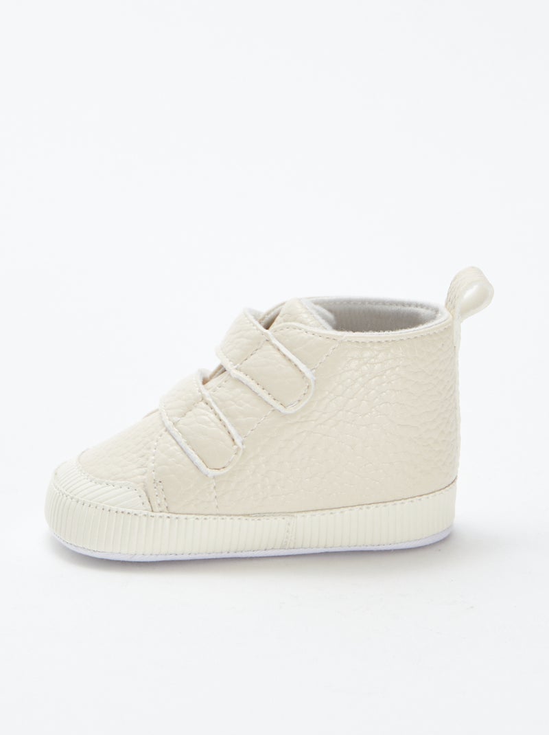 Sneakers met klittenband BIEGE - Kiabi