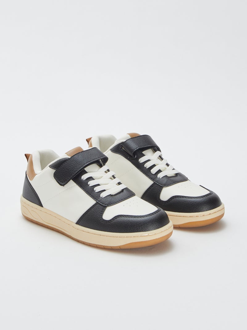Sneakers met klittenband Bruin - Kiabi