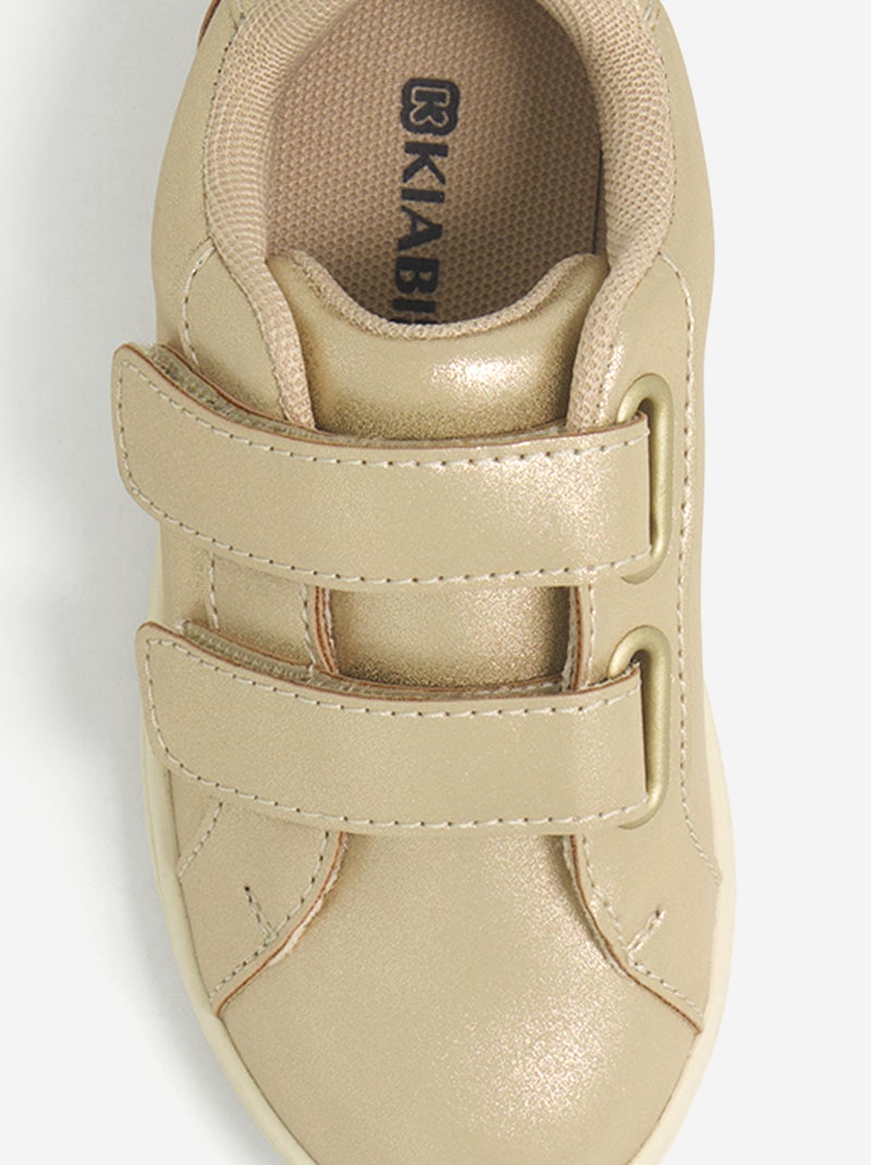 Sneakers met klittenband Geel - Kiabi