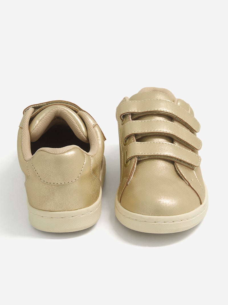 Sneakers met klittenband Geel - Kiabi