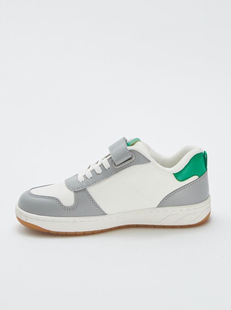 Sneakers met klittenband Groen - Kiabi