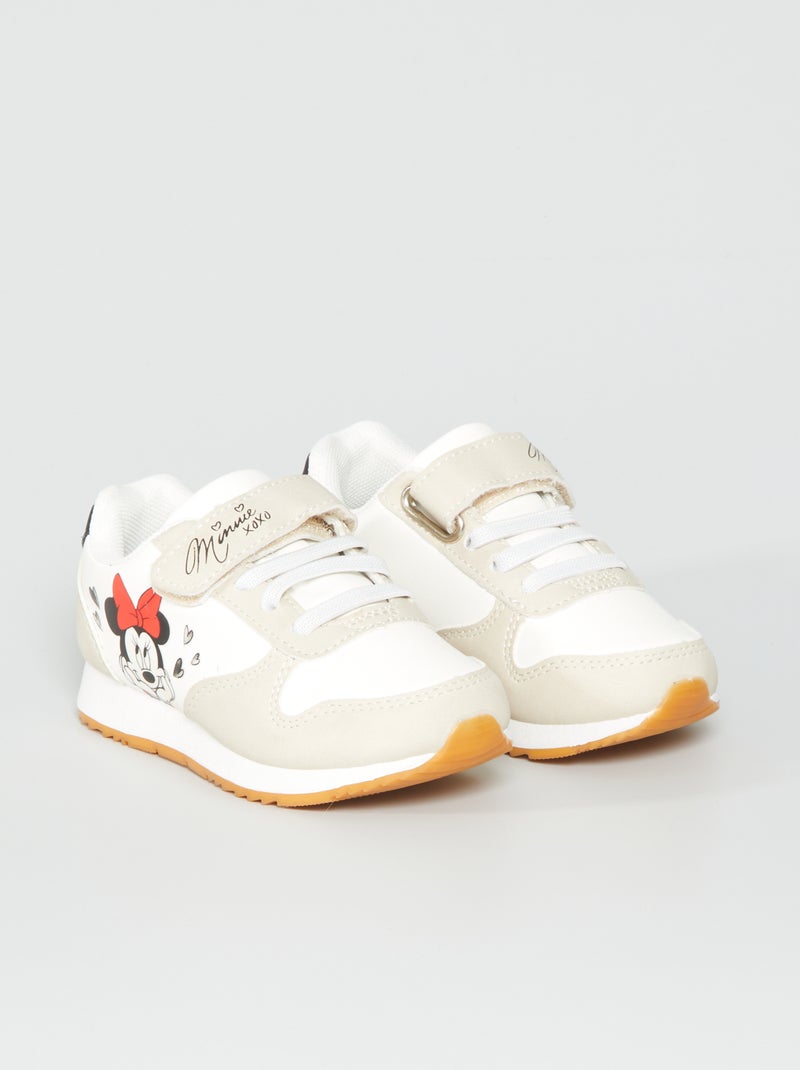 Sneakers met klittenband 'Minnie' BIEGE - Kiabi