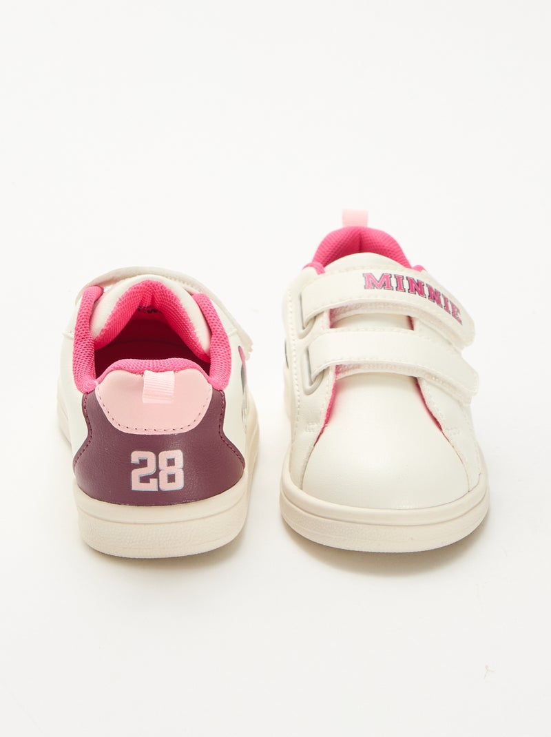 Sneakers met klittenband 'Minnie' Wit - Kiabi