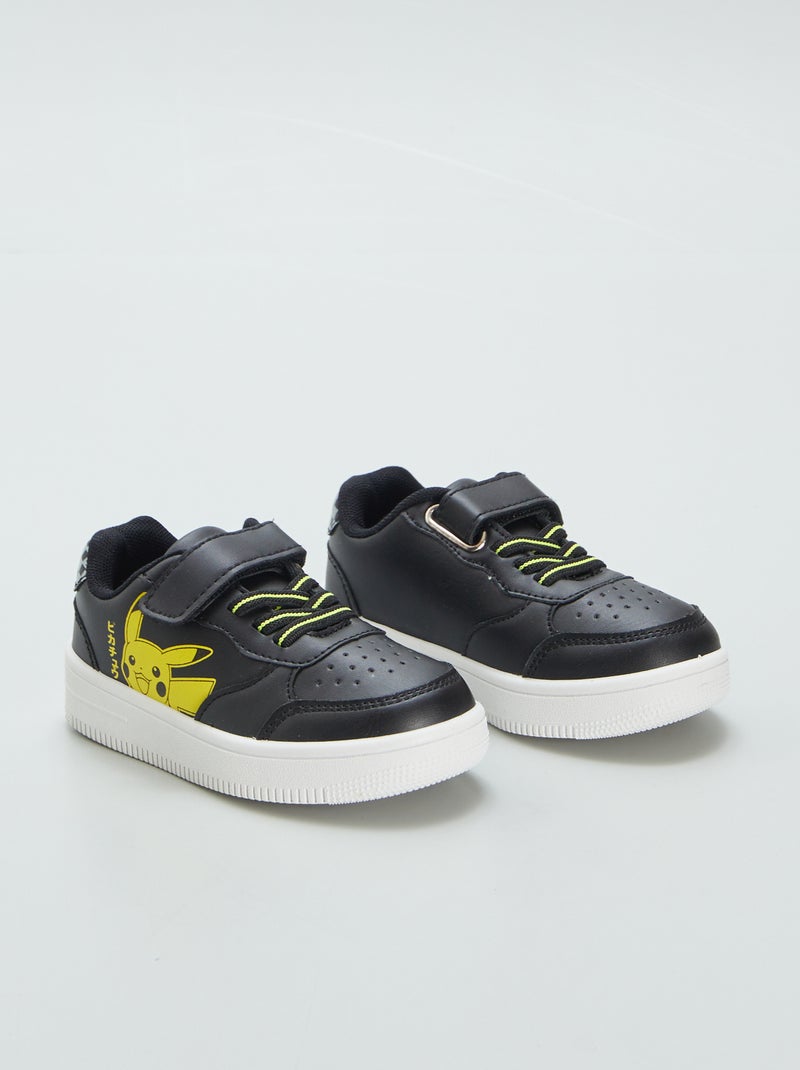 Sneakers met klittenband 'Pikachu' ZWART - Kiabi