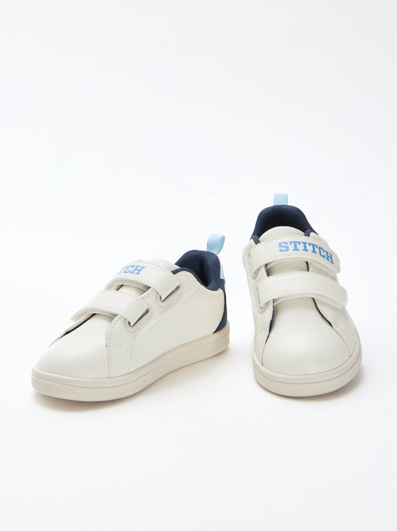 Sneakers met klittenband 'Stitch' 'Disney' Wit - Kiabi