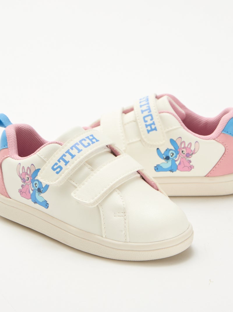 Sneakers met klittenband 'Stitch' Wit - Kiabi