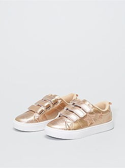 Sneakers met klittenbanden en sterren - Kiabi