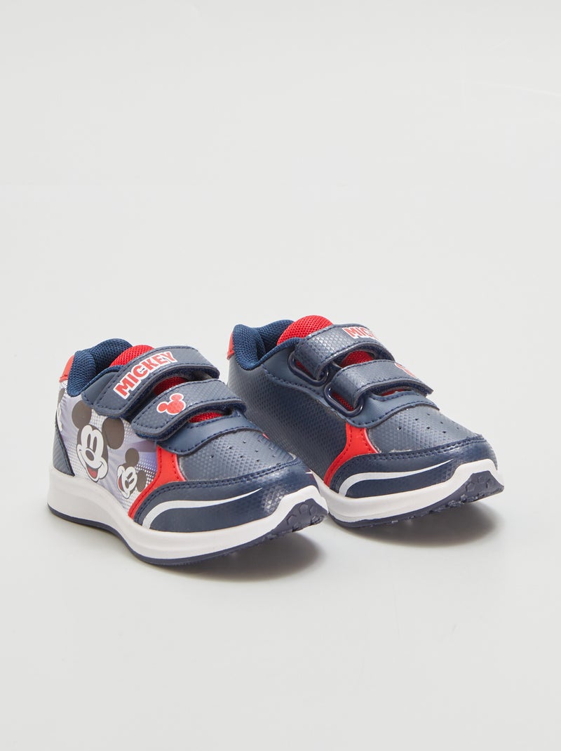 Sneakers met klittenbanden 'Mickey' BLAUW - Kiabi