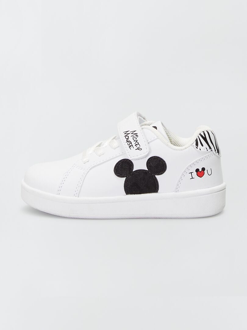 Sneakers met klittenbanden 'Mickey' 'Disney' zwart - Kiabi