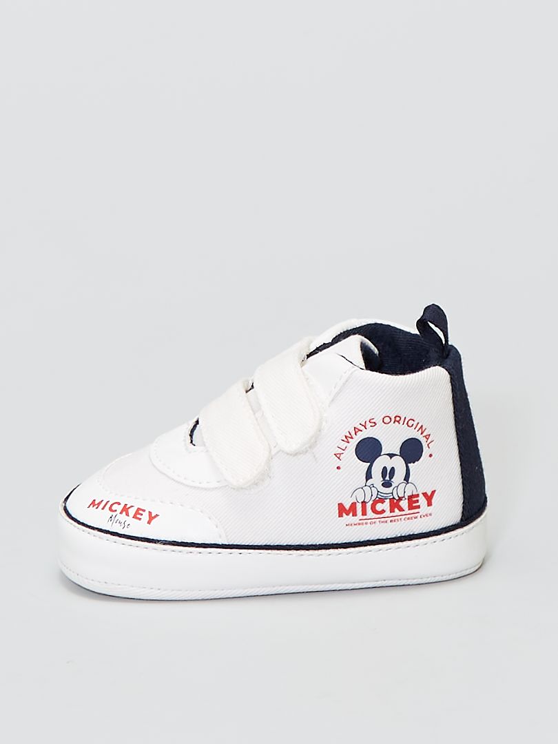 Sneakers met klittenbanden 'Mickey Mouse' van 'Disney' WIT - Kiabi