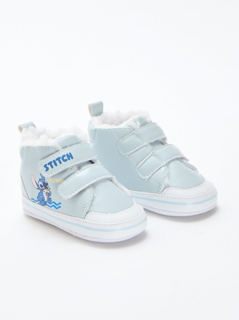 Sneakers met klittenbanden 'Stitch'/'Disney' Blauw - Kiabi
