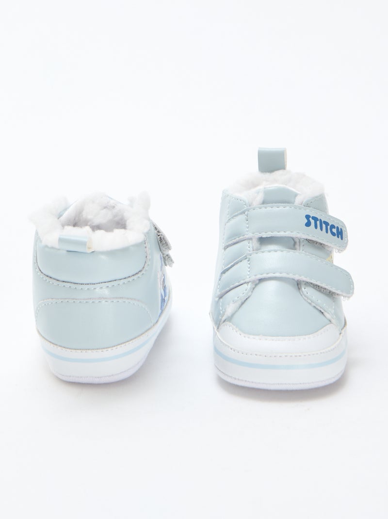 Sneakers met klittenbanden 'Stitch'/'Disney' Blauw - Kiabi