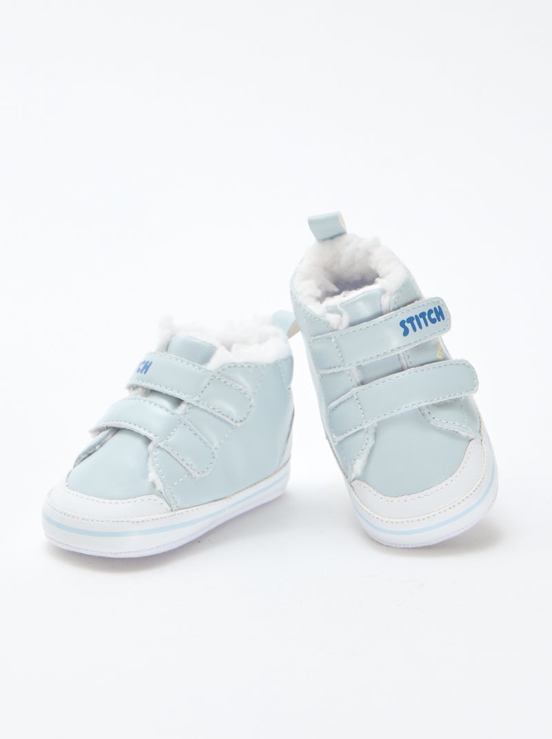 Sneakers met klittenbanden 'Stitch'/'Disney' Blauw - Kiabi