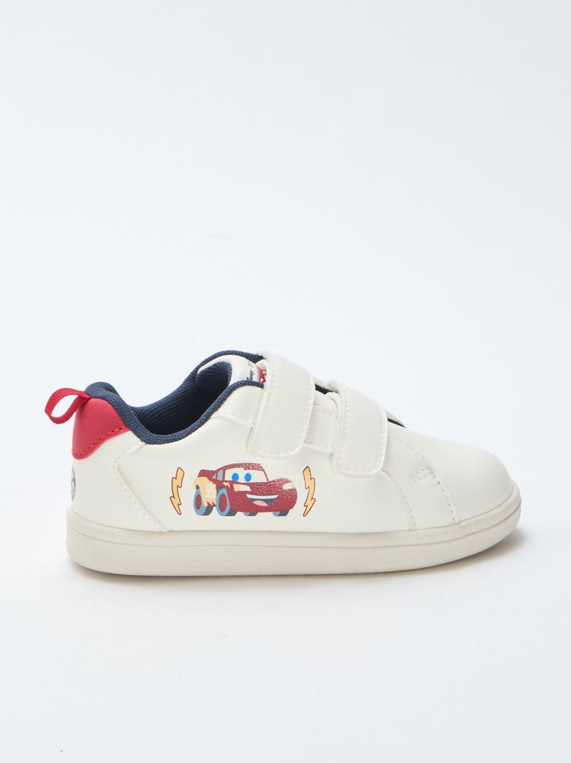 Sneakers met klittenbandsluitingen 'Cars' 'Disney' Wit - Kiabi
