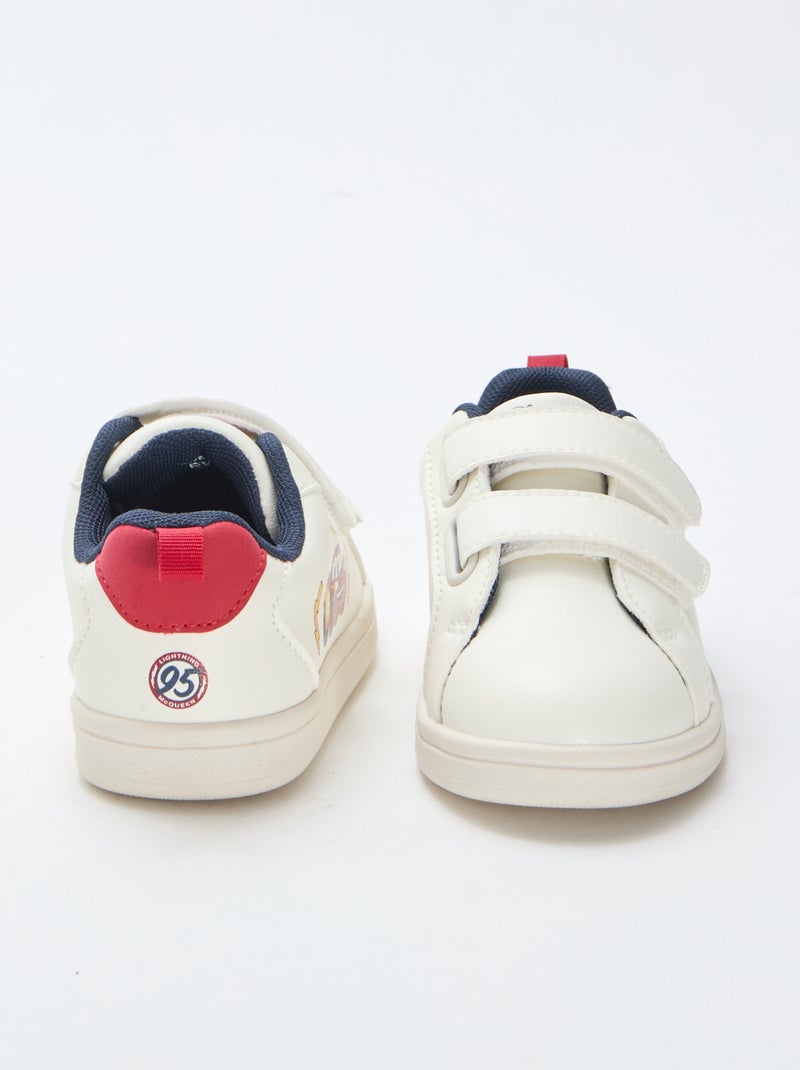 Sneakers met klittenbandsluitingen 'Cars' 'Disney' Wit - Kiabi