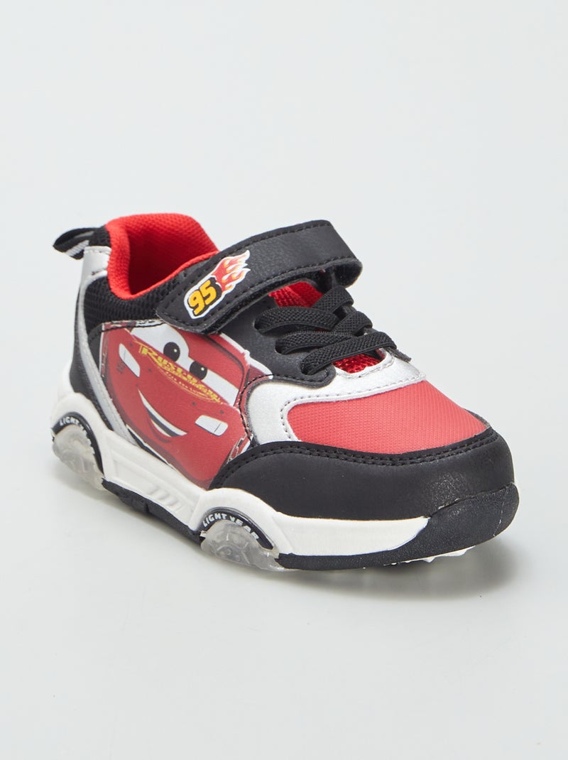 Sneakers met ledlampjes 'Cars' 'Disney' 'Pixar' ZWART - Kiabi