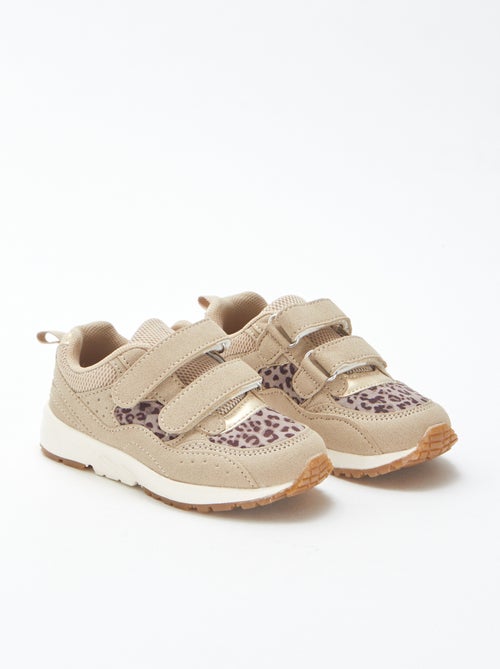 Sneakers met luipaardprint | Hardloopmodel - Kiabi